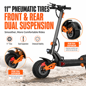 Monopattino Elettrico Pieghevole Unisex a Lunga Autonomia con Batteria al Litio 60V, Pneumatici da 10 Pollici, Alta Velocità, per Città e Università - Spedizione da Magazzino USA - Product Image 5