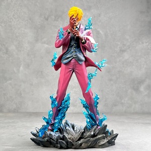 Statuetta Decorativa in PVC di Sanji con Fiamme del Diavolo, Stile <span class=keywords><strong>CK</strong></span>, Modellino Trendy per Collezionisti - Product Image 1