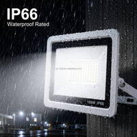 Reflector LED de 100-130V CA, 200 Vatios, con Carcasa de Aluminio Blanca, IP66