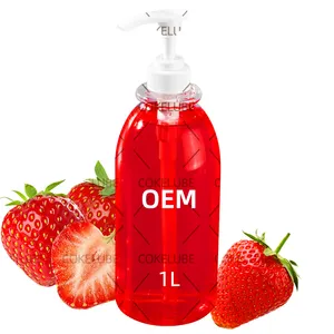 1 L 2 L 5 L Oral Gel Sex Lubricant Female Oral Sex Oil Strawberry Flavor Lube Gel Edible Orgasm Jel