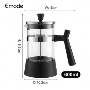 Cafetera de <span class=keywords><strong>prensa</strong></span> <span class=keywords><strong>francesa</strong></span> portátil, cafetera de café frío y calor, olla de <span class=keywords><strong>prensa</strong></span> de café para acampar para té y <span class=keywords><strong>prensa</strong></span> de <span class=keywords><strong>leche</strong></span> <span class=keywords><strong>con</strong></span> espuma - Product Image 2