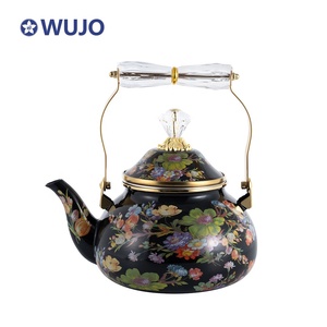 Stile Vintage Arabia <span class=keywords><strong>design</strong></span> Set bollitore rivestito di smalto teiera 2,5 l nuovo smalto arabico bollitore - Product Image 2