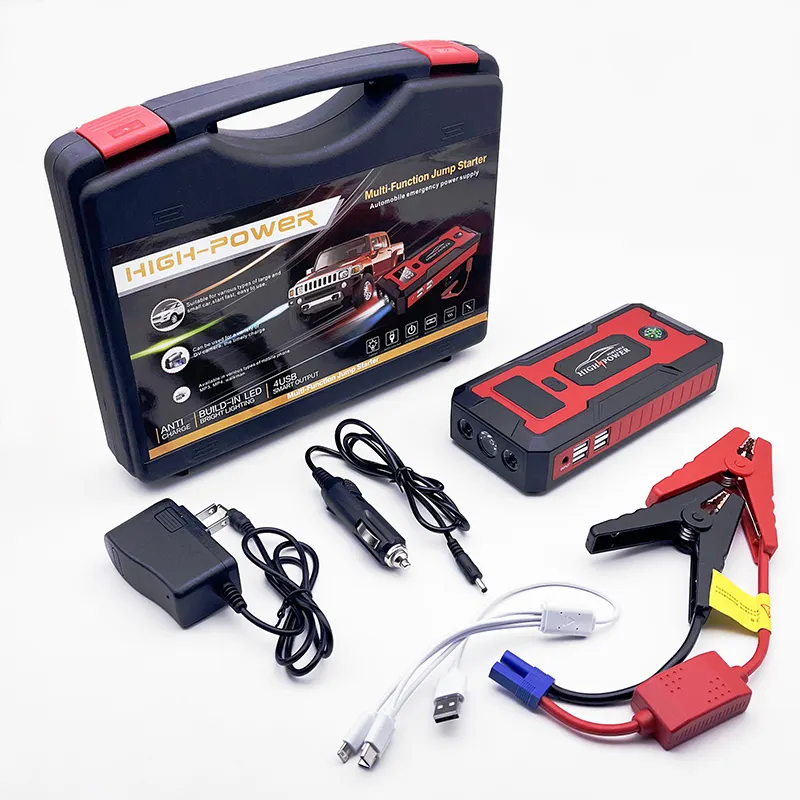 Alimentation de démarrage d'urgence de voiture haute puissance 12v alimentation mobile multifonctionnelle démarreur d'urgence de voiture