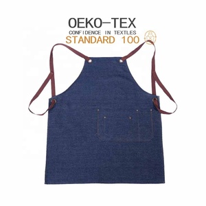 Okeo-văn bản <span class=keywords><strong>BSCI</strong></span> chứng nhận Tạp Dề nhà máy OEM ODM dịch vụ tùy chỉnh 100% jeans cotton denim Tạp dề Bán Sỉ - Product Image 2