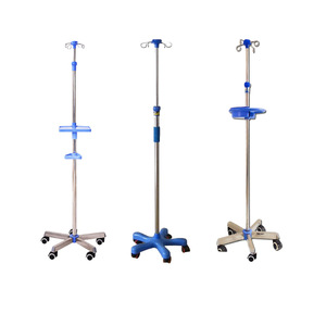 Support IV portable en acier inoxydable Xingcheng avec crochets de 5 mm réglables pour cliniques, hôpitaux et usage domestique - Product Image 4