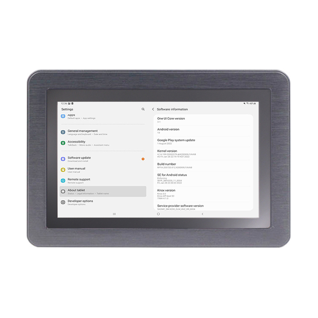 RK3568 Ip65 Waterproof Embedded Mount Pure Flat Screen 7 Inch Panel Pc Android 13.0 All in One Touch Screen Industrial Tablet