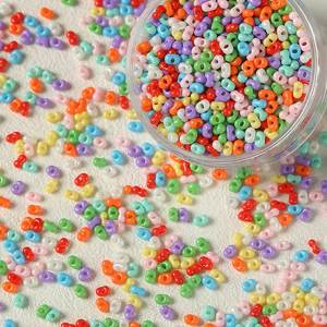 ลูกปัดแก้วสีทึบทำด้วยมือวัสดุ DIY สร้อยข้อมือสร้อยคอเครื่องประดับ - Product Image 5