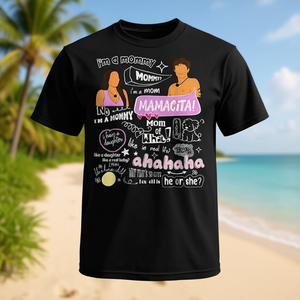 Camiseta I'm A Mommy Mamacita Love Island, color negro, unisex, talla para adultos - Product Image 3