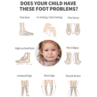 Chaussures orthopédiques personnalisées pour garçons et filles, baskets blanches pour pieds en O, pieds asymétriques, pieds plats, chaussures à semelle rigide, chaussures orthopédiques pour enfants