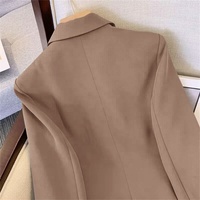 Ensemble Deux Pièces Femme Tendance Manteau et Pantalon Couleur Unie Tailleur Blazer Pantalon Printemps Automne Bureau Décontracté