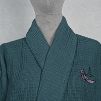 Peignoir doux en tissu gaufré pour hôtel et spa, avec col kimono, pour après la douche, pour couple, vente en gros, lavable en machine