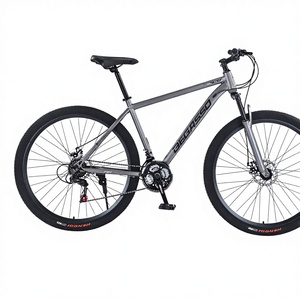 Vélo de montagne 29 pouces, 21 vitesses, <span class=keywords><strong>double</strong></span> frein à disque, acier à haute teneur en carbone, selle confortable, vélo de course pour adultes - Product Image 1