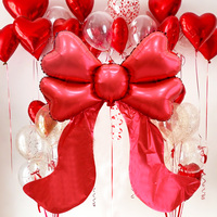 Ballons géants en aluminium en forme de nœud pour la Saint-Valentin, les anniversaires de princesse, les mariages et la décoration photo