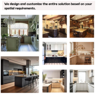 Meubles de cuisine modernes en MDF, modulaires, personnalisables, de petite taille, compactes, intégrées et mobiles, pour appartements et centres commerciaux, avec rangement pour couverts