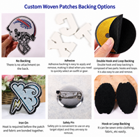 Patchs brodés personnalisés thermocollants OEM/ODM en sergé, motifs poissons mignons pour vêtements, chapeaux et sacs