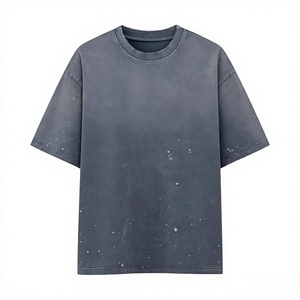 เสื้อยืดคอตตอนแท้ 100% หนัก 260 กรัม สไตล์วินเทจ ลุคทำเก่า ขอบรุ่ย ขาดๆ แบบโอเวอร์ไซส์ สตรีทแวร์ - Product Image 5