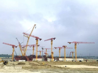 Chine 600 t/m Officielles 25 Tonne Mini Tour Grue Prix SFT600(T8040-25) 25 T tour grues MAXIZM