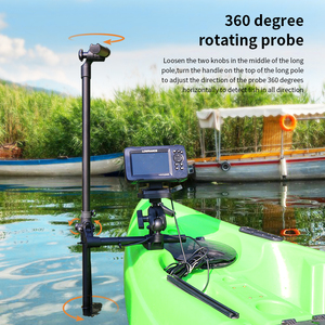 VINmounts Support de fixation pour sondeur de pêche, portable, réglable à 360°, en alliage d'aluminium et acier inoxydable, 2 pièces, très vendu - Product Image 4