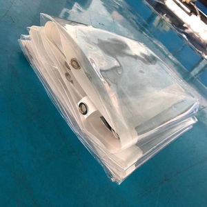 Bâche transparente imperméable avec œillets, panneaux latéraux de <span class=keywords><strong>pergola</strong></span> en PVC, rideau en plastique transparent pour balcon - Product Image 2