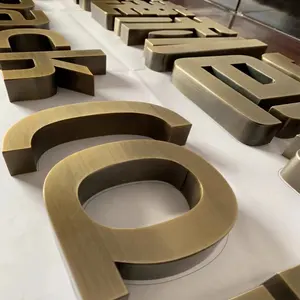 Indoor And Outdoor Decoration Stick On Wall Solid 3d Acrylic And PVC Letter Sign for Airport/Station