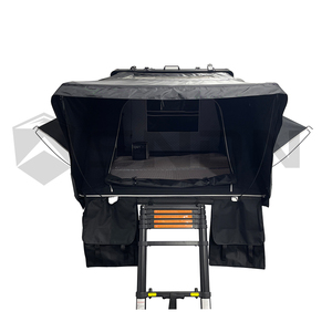 SNDN 4x4 Grote Ruimte Zwarte Camping Waterdichte Aluminium Hoge Kwaliteit Opklapbare Hard Shell Dak <span class=keywords><strong>Tent</strong></span> Dakdrager Top <span class=keywords><strong>Tent</strong></span> - Product Image 4
