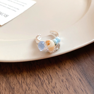Bagues pour femmes tendance 2026 : Nouvelle collection Océan Bleu au design créatif, style doux et luxueux, vente en gros de bijoux. - Product Image 5