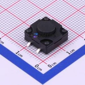 TS-1011S-A7B3-D2 Tactile Switch SMD-4P,12x12mm Switch Single Pole Single Throw Round Button 2.5N Vertical Mount - Product Image 1