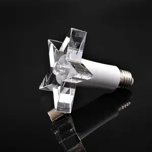 ampoule boule de cristal Suppliers-Lampe de plafond Led en forme de pentagone cristal, éclairage dans un couloir, ampoule exquise, luminaire pour salon, vente directe depuis l'usine