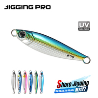 Jigging Pro Series 10g 14g 22g 25g 30g 40g Leurres de pêche en eau salée imprimés en 3D, jig métallique pour la pêche en eau salée