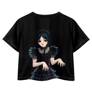 Summer New Children's Clothing <strong>Wednesday</strong> Design Kids Clothes Girls Short Sleeve <strong>T</strong>-<strong>shirt</strong> OEM Custom Tops Fashion <strong>Shirts</strong> Drop Ship - Product Image 2