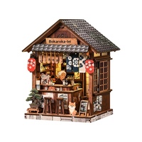 Produit phare pour l'exportation : Kit de construction DIY Maison de vin Yiran Iju, modèle en bois 3D à assembler à la main, ensemble de livres et puzzle créatif