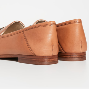 Vendita calda cina donne di lusso semplice tinta unita signore ufficio mocassino in pelle Casual <span class=keywords><strong>scarpe</strong></span> in vera pelle - Product Image 3