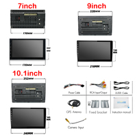 XY Auto MTK 2din voiture Android Radio lecteur multimédia 7 pouces sans fil Carplay pour Toyota Hyundai Kia Renault Nissan Honda Lada VW