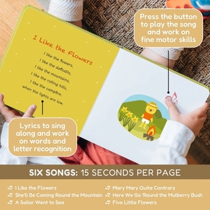 Libro Interactivo Educativo Personalizado para Niños con Tapa Dura, Sonidos <span class=keywords><strong>de</strong></span> Animales y <span class=keywords><strong>Canciones</strong></span> en <span class=keywords><strong>Inglés</strong></span>, Recargable por USB-C - Product Image 4