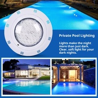Lumière LED murale en PVC pour piscine, grande lumière LED extérieure étanche 12V IP68, télécommande colorée, lumière LED sous-marine pour piscine