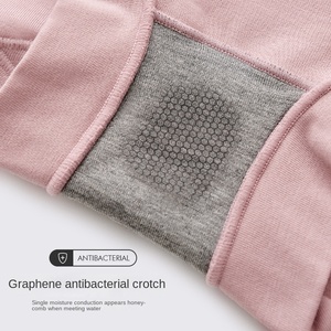 Pantaloni Boxer in puro cotone a vita alta da donna antibatterico grafene inguine Plus Size 'paffute' biancheria intima autunno inverno - Product Image 4