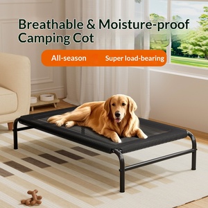 <span class=keywords><strong>Lit</strong></span> surélevé <span class=keywords><strong>pour</strong></span> <span class=keywords><strong>chien</strong></span> en maille respirante avec pieds antidérapants, lavable, portable, <span class=keywords><strong>pour</strong></span> chats et grands chiens, intérieur/extérieur - Product Image 4