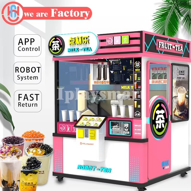 Super Stable and Intelligent Card Reader Touchscreen Vending Machine for Fresh Milk Tea Coin Operated Games