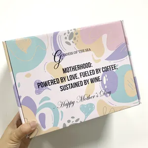 Cajas de regalo de embalaje de productos Día DE LA Madre de papel corrugado de lujo personalizado