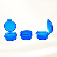 Contenants cosmétiques en plastique PP 1g 3g 5g 10g avec couvercle à charnière, petits pots vides miniatures à rabat