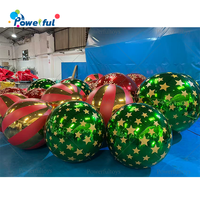 Boule réfléchissante chromée gonflable pour décoration de fête, boule miroir gonflable, sphère en PVC pour utilisation en intérieur et en extérieur