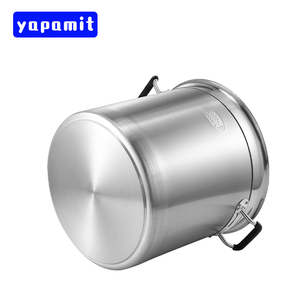 OEM cổ phiếu bán buôn Nồi thép không gỉ thương mại đồ dùng nhà bếp dày mạ cơ sở đa kích thước khách sạn nhà hàng sử dụng súp cổ chậu - Product Image 3