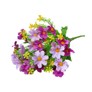 Bouquet de marguerites artificielles Lichao, 28 têtes, fleurs en soie pour la décoration de jardin, de maison et de projets extérieurs - Product Image 5