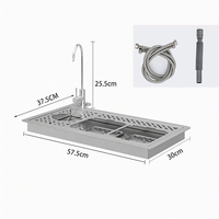 Lave-tasses automatique en acier inoxydable 304, fixation pour évier de cuisine, rinçage haute pression pour verres, nettoyeur de biberons, pour cafés et bars, pour carafes