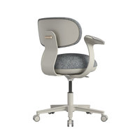 Chaise de bureau ergonomique pivotante avec réglage en hauteur et roulettes pour la maison, le bureau, la chambre et l'étude