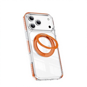 Nueva <span class=keywords><strong>Funda</strong></span> Magnética Transparente para Teléfono, Compatible con 17 Pro Max, Soporte Protector para 15/16P - Product Image 1