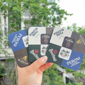 Posavasos de <span class=keywords><strong>Papel</strong></span> con Diseño de Ciervo Forestal, 300gsm 400gsm, <span class=keywords><strong>Papel</strong></span> Grueso Absorbente, Posavasos Impresos Personalizados - Product Image 2