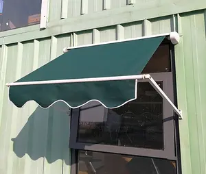 Sıcak satış 270 alüminyum salıncak damla kolları manuel geri çekilebilir pencere tente ticari tente dekoratif windows tente
