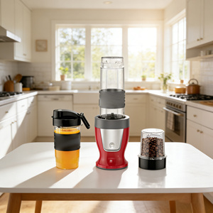 Licuadora Personal Eléctrica 10 en 1, Multifuncional para Vegetales/Frutas, Batidos, Smoothies, 650W, Alta Calidad, para Cocina - Product Image 1