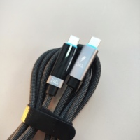 Câble de données Type-C OLED à affichage numérique 6A PD3.1 240W PPS pour ordinateur portable et voiture, charge ultra-rapide pour iPhone, Vivo, Huawei, OPPO, Samsung, Xiaomi